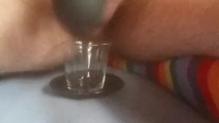 Locked femboy teasing himself with magic wand