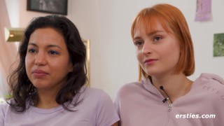 Ersties - Two Hot Girls Enjoy a Toyboy Together.