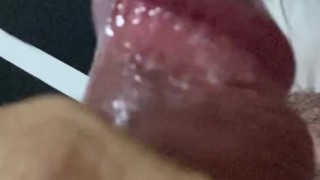 Mucho semen con gran verga