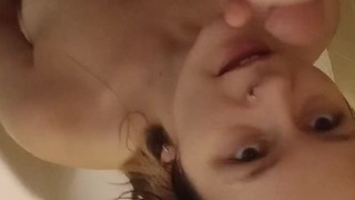 I Let Him Fuck My Throat In The Shower After Class☺️🚿😋🍆