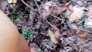 Omg ! Outdoor risky fuck with stranger ක්ලාස් ඉවරවෙලා කැලේ පැන්න දෙන්නෙක්