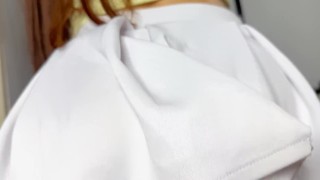 My step cousin fucks me while I clean the house, without the parents noticing