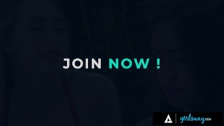 GIRLSWAY - Straight 18yo Alina Lopez Has Her First Lesbian Experience With Babysitter Carter Cruise