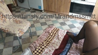 powerful orgasm of a Russian bitch from a vibrator and cunnilingus. she begged to stop