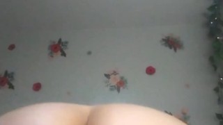 Big booty Milf with butt plug uses vibrator on her wet pussy snippet