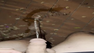 Walking piss all over my patio. Felt amazing and turned me on so much.