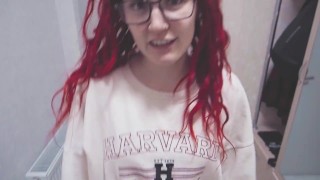 He finished her in shorts and so she went to fuck a friend | Rhea Gingertail