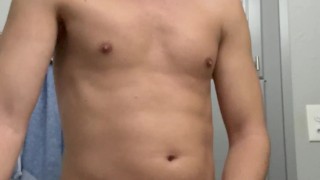Young twink cums