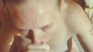 Wife Sucks Husband's Bestfriend While Husband Is Working!! CUMSHOT!