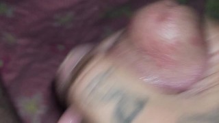 Star tattoo on my cock head