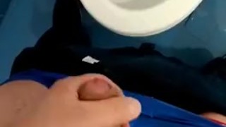 Jerk off in the toilet