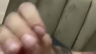 Jewish guy strokes cock until he kosher cums for his sugar daddy