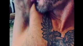 licking armpits