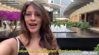 Petite Hottie Miki Infinita Naked in Public Changing Room