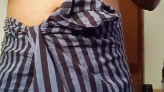 Indian gay guy yellow underwear and Hairy cock