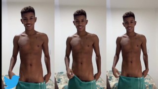 Horny college boy on his huge delicious cock and tight ass