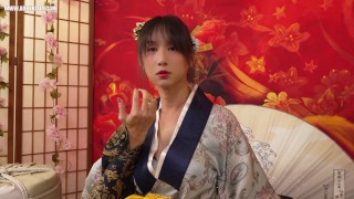 AB096 Petite oiran's first rope bondage training -squiting (Chinese and English subtitles)