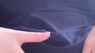 剛毛な田舎素人の喘ぎまくりオナニー♡パンティから陰毛がはみ出ちゃう♡【個人撮影】