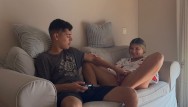 My stepsister won't let me finish a video game until I fuck her first Porn Videos