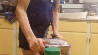 Frying chicken at 4am like a bomb mom/southern belle