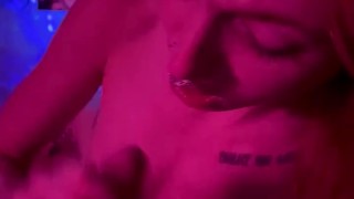 E-Girl Sucks Biker Boys Cock!