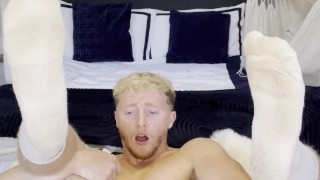 Sexy Blonde Jock Jerks And Teases His Tight Ass