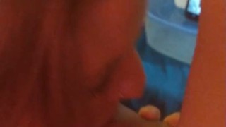 Beautiful Girl In Lingerie Sucks Daddy's Cock (Pov)