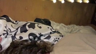 HE LOVES EATING THIS KITTY