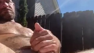 Got side tracked from yard work and rubbed one out