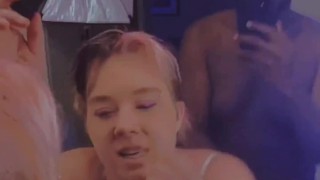 Blue eyed thick white girl late for work preview