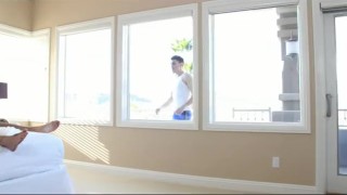 Neighbor Creep Rides Muscle Hunks Big Cock