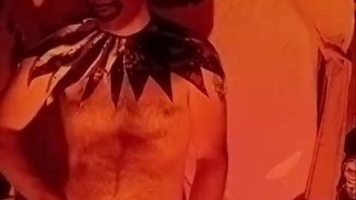 Horny clown wank and cum 😈😜
