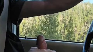 I Convinced my straight buddy to help me out on a long drive