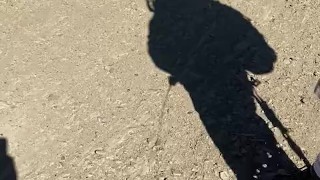 You know you hydrated when your shadow has to stop to pee
