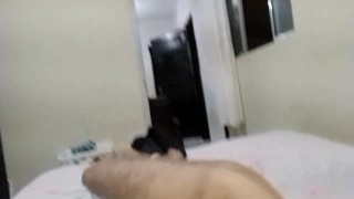 Fingering my asshole it's very hot I need you fuck me