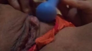 Sexy milf stuffing hungry wet pussy hole with big dildo