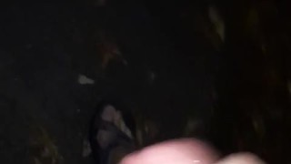 Late Night Solo Masterbation at Trail Access w/ Cumshot