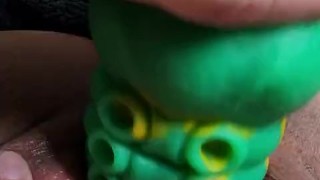 Downstairs neighbor making creamy mess of my pussy with 