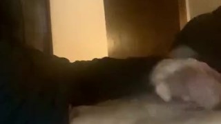 young felon gets home and to his new step-cousin watching porn