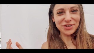 Panty Stuffing & Pussy Play On The City Rooftop