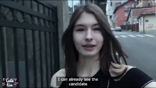 Sexy girl brought an stranger guy to orgasm so that he went to the dark side in no nut november...