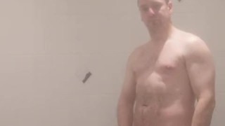 LongJohn0Hara in the shower Masturbating