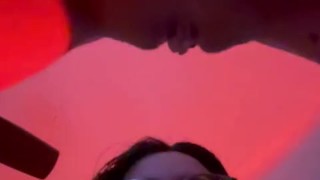 Lesbian Sucking Clit From The Back With Big Tits