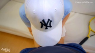 Horny Big Booty Tennis Player Gets Fucked After Her Tennis Lesson (Cum on Tits)