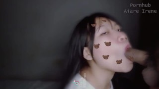 Cute Thai girl meet random Guy for Free Sucking - สาวไทยน่ารักนัดอมควยชายเดี่ยวขับรถผ่านพอดีดูควยเลย