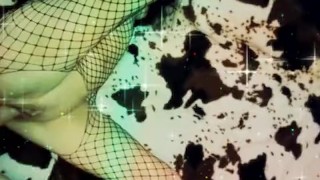 Секс с женой в чулках в сетку