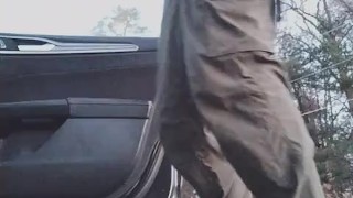 Outdoor enthusiast feeling jolly goes trigger happy