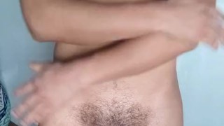 Sexy guy rubs his cock and then masturbates in his underwear..
