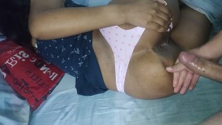 despierta mi linda hijastra te toca entregar tu lindo culo a tu papi