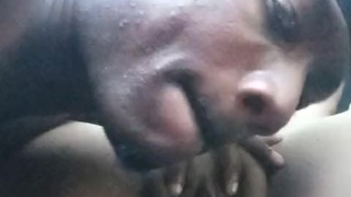 Eating my Filipino step sister pussy in the car like a pro (POV)